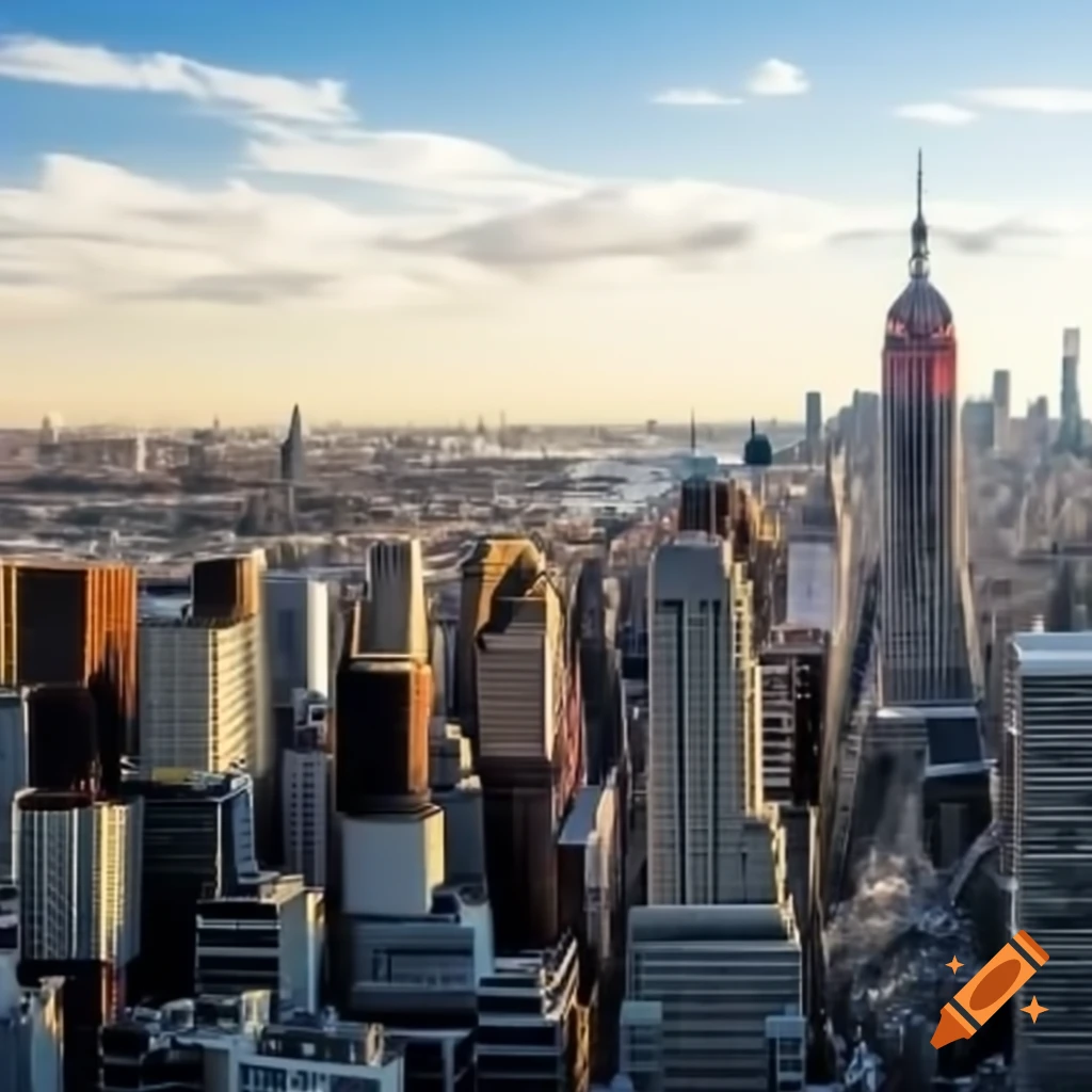 The word NOPE displayed over New York skyline