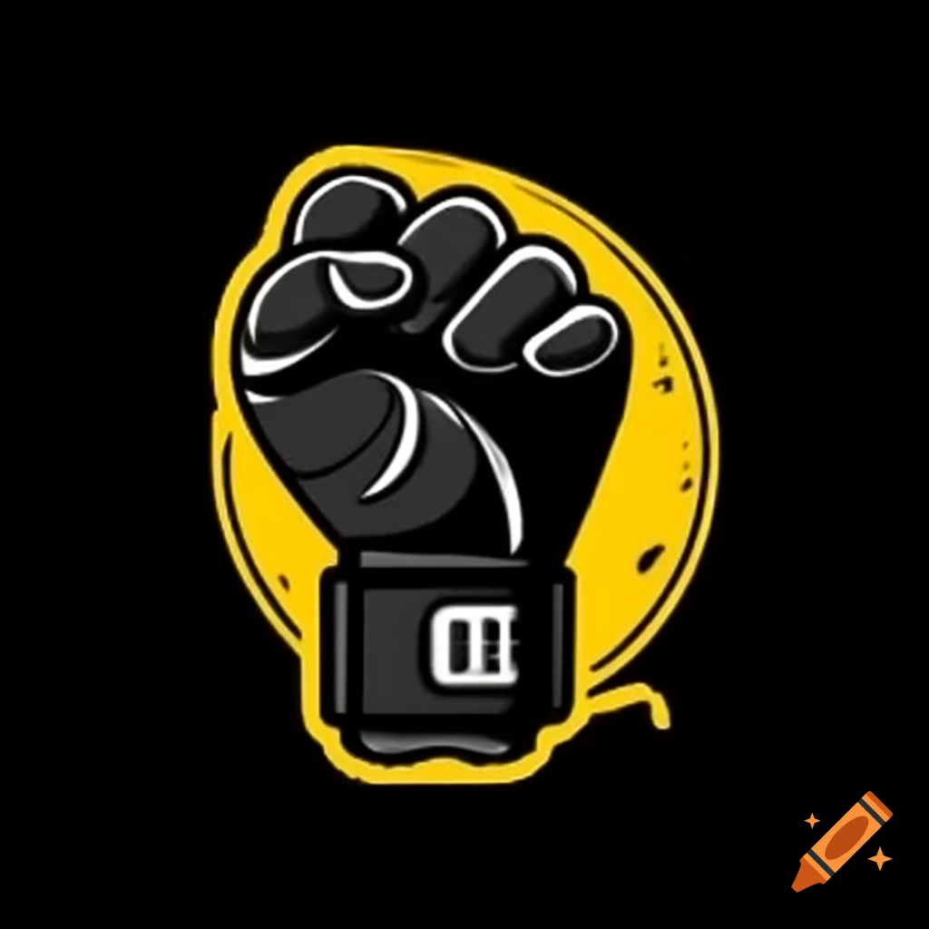 UFC glove with a clenched fist