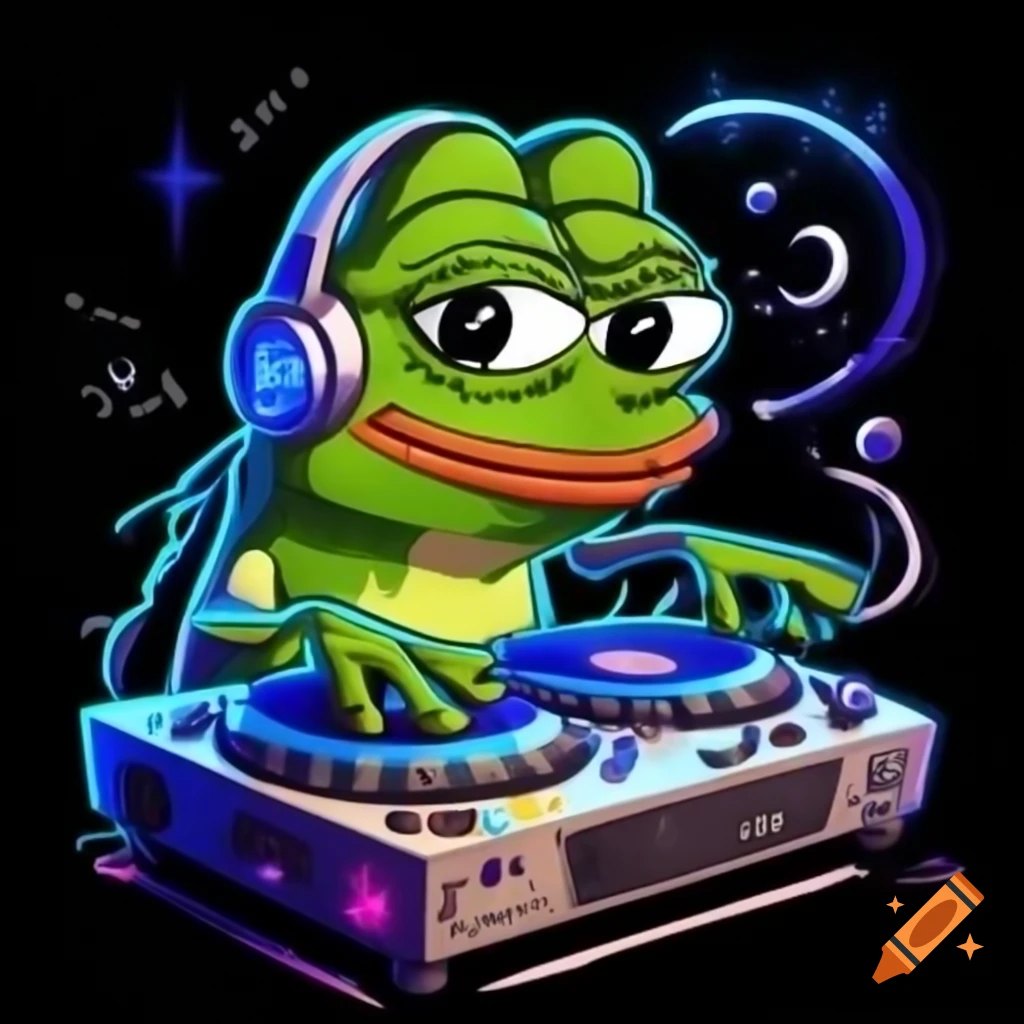 Pepe the frog depicting sadness while holding a red katana on craiyon