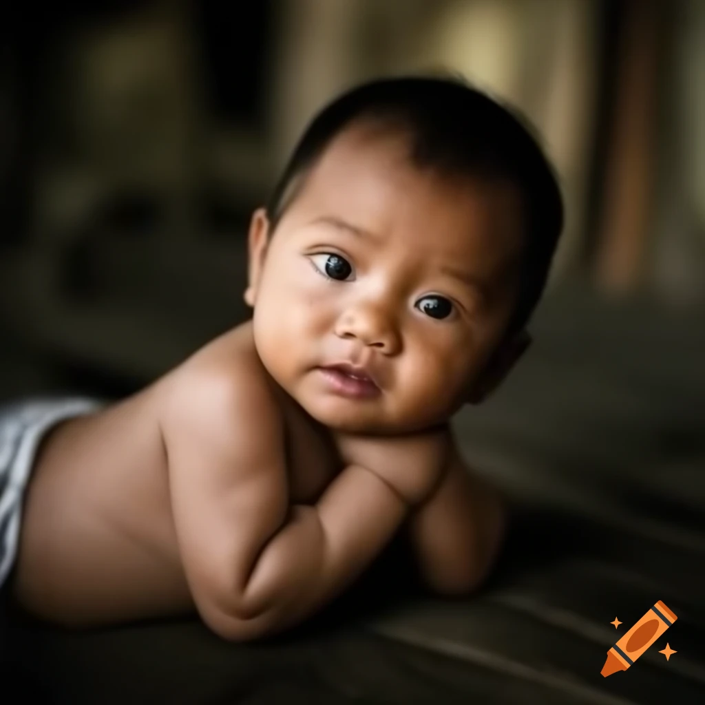 Portrait of a Filipino baby