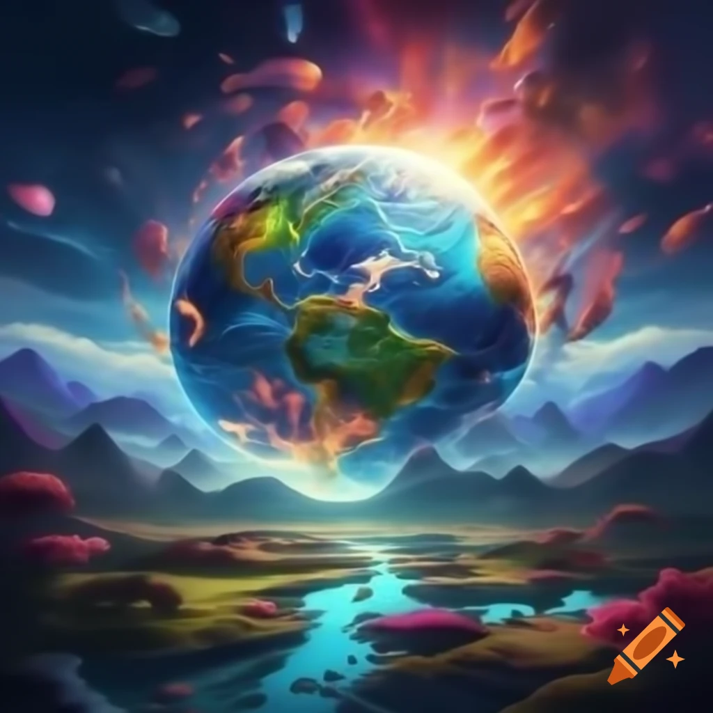 Vibrant platforming world with colorful landscapes and challenges