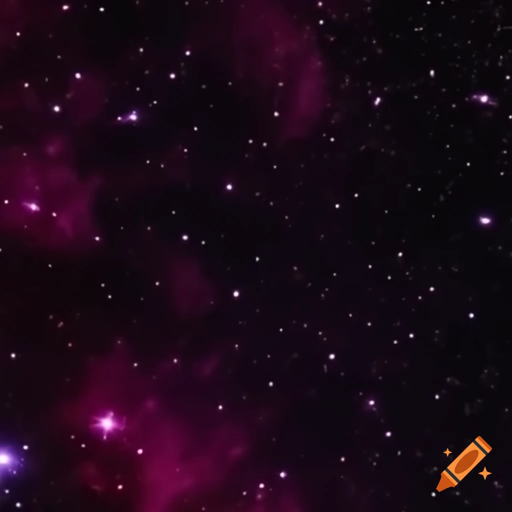 Vibrant pink and purple space background filled with stars
