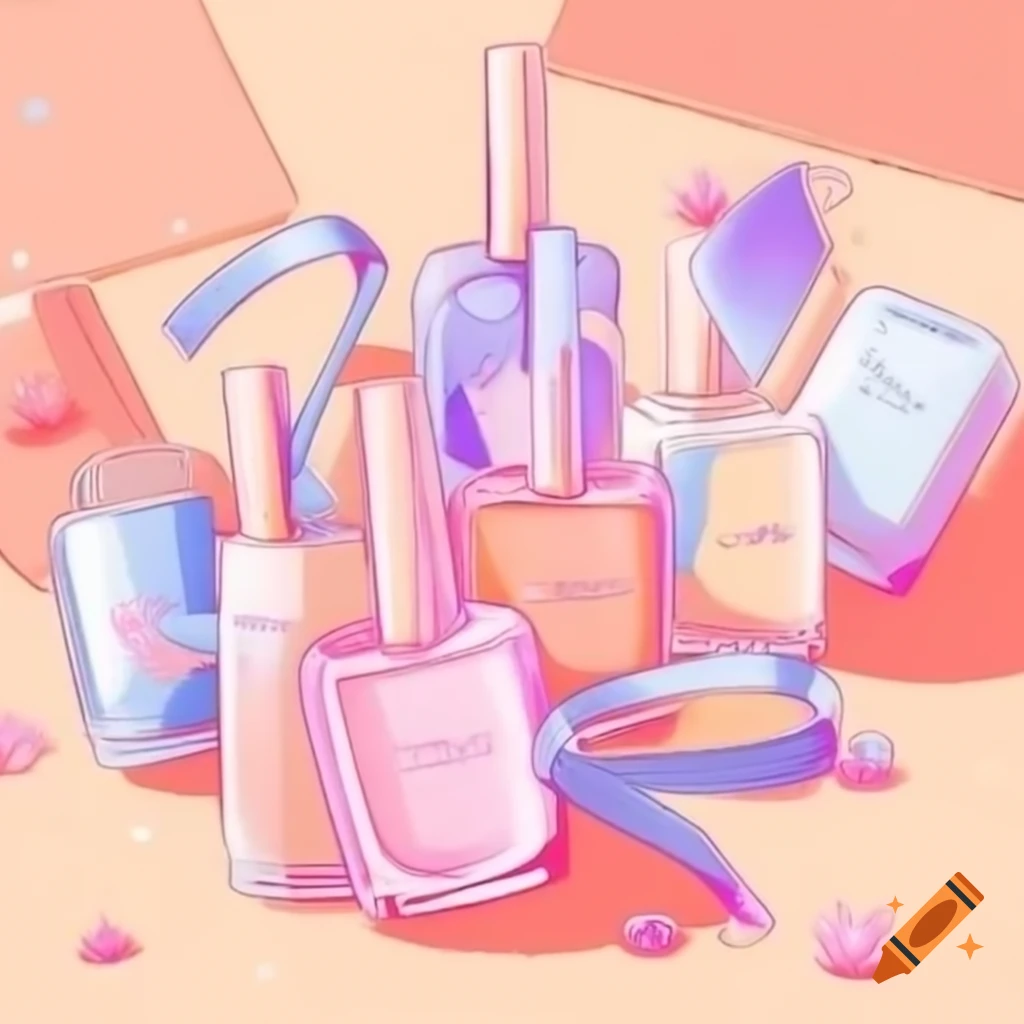 Cute girly album cover art in lofi style