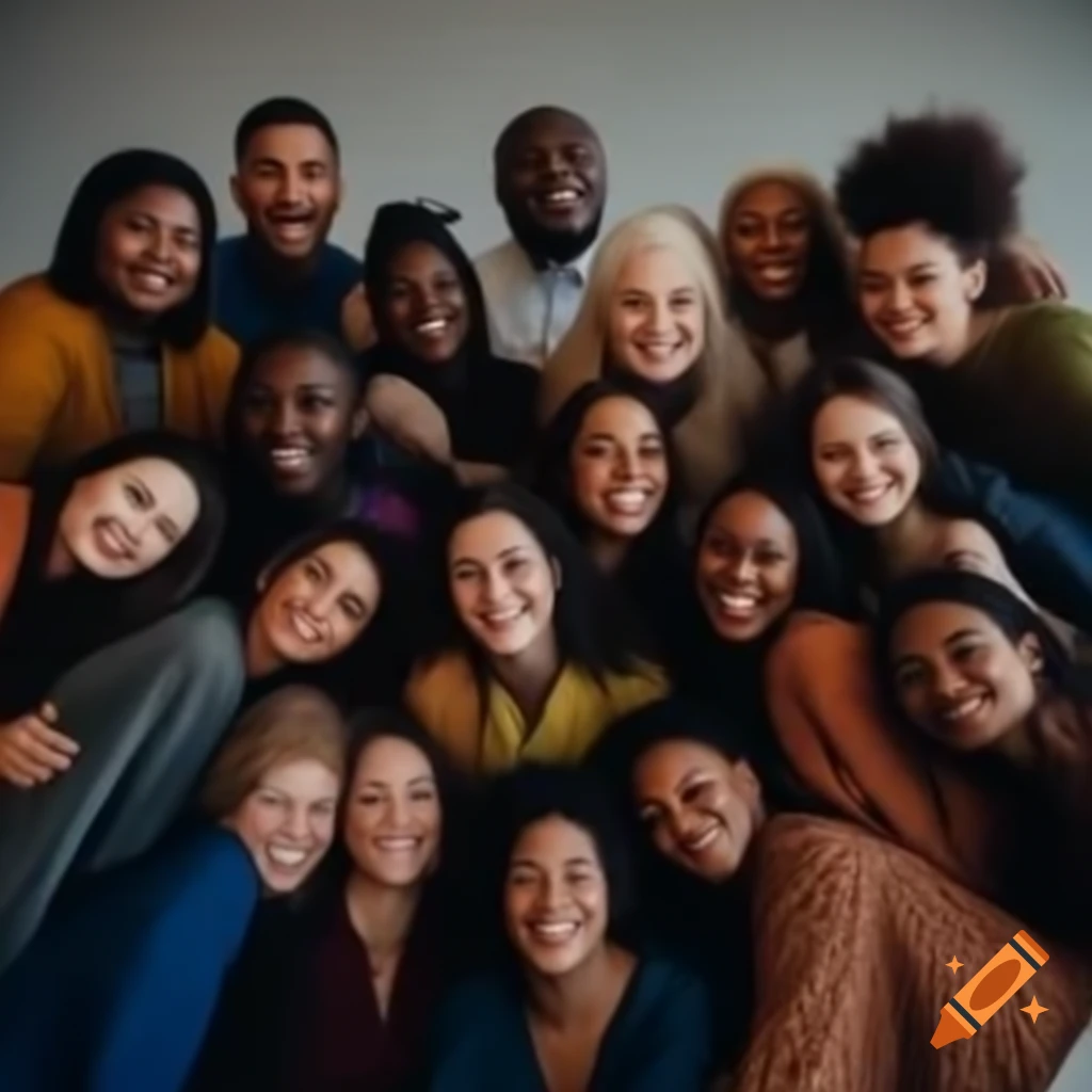 Diverse group of people from various professions posing together