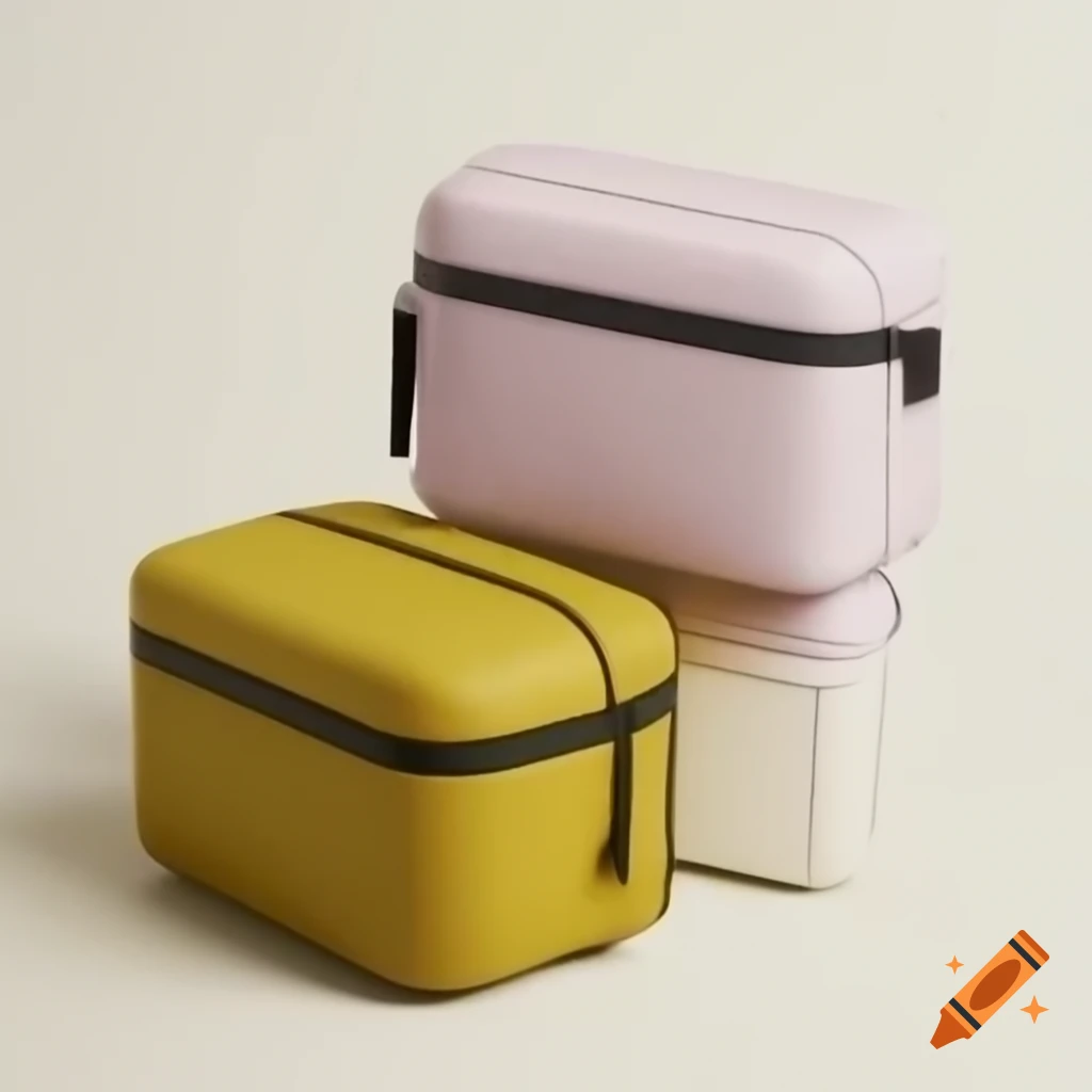 Modular lunchbox designed in the style of Zaha Hadid