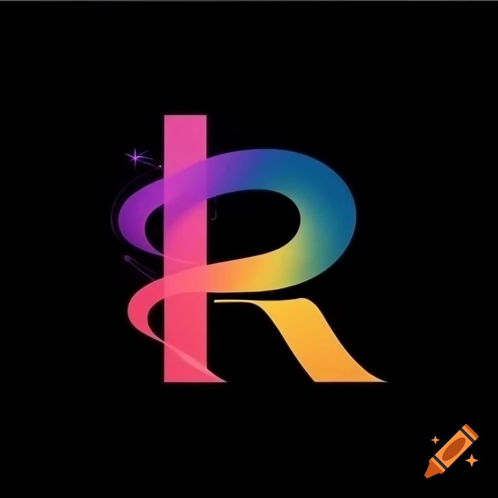 Artistic letter 'A' logo with brush strokes and vivid colors