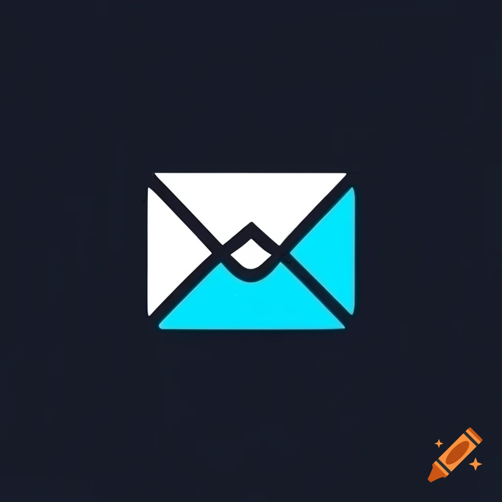 Geometric symbol of a calendar inside a mail envelope on craiyon