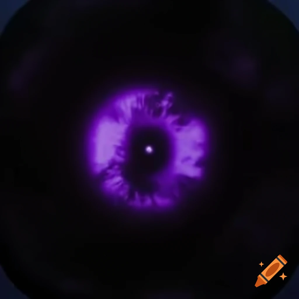Grainy CCTV footage of purple portals tearing in space-time in a forest