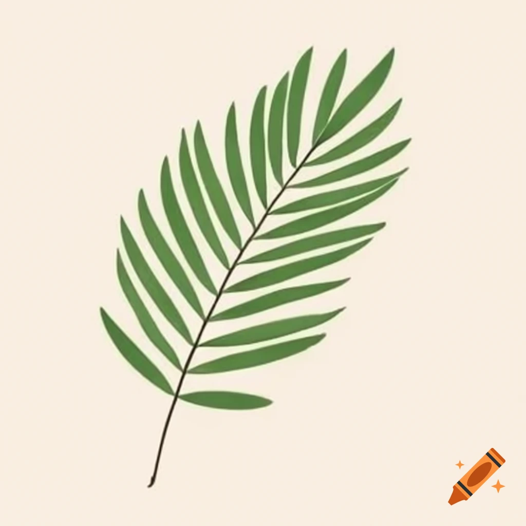 Chamaedorea leaf close-up