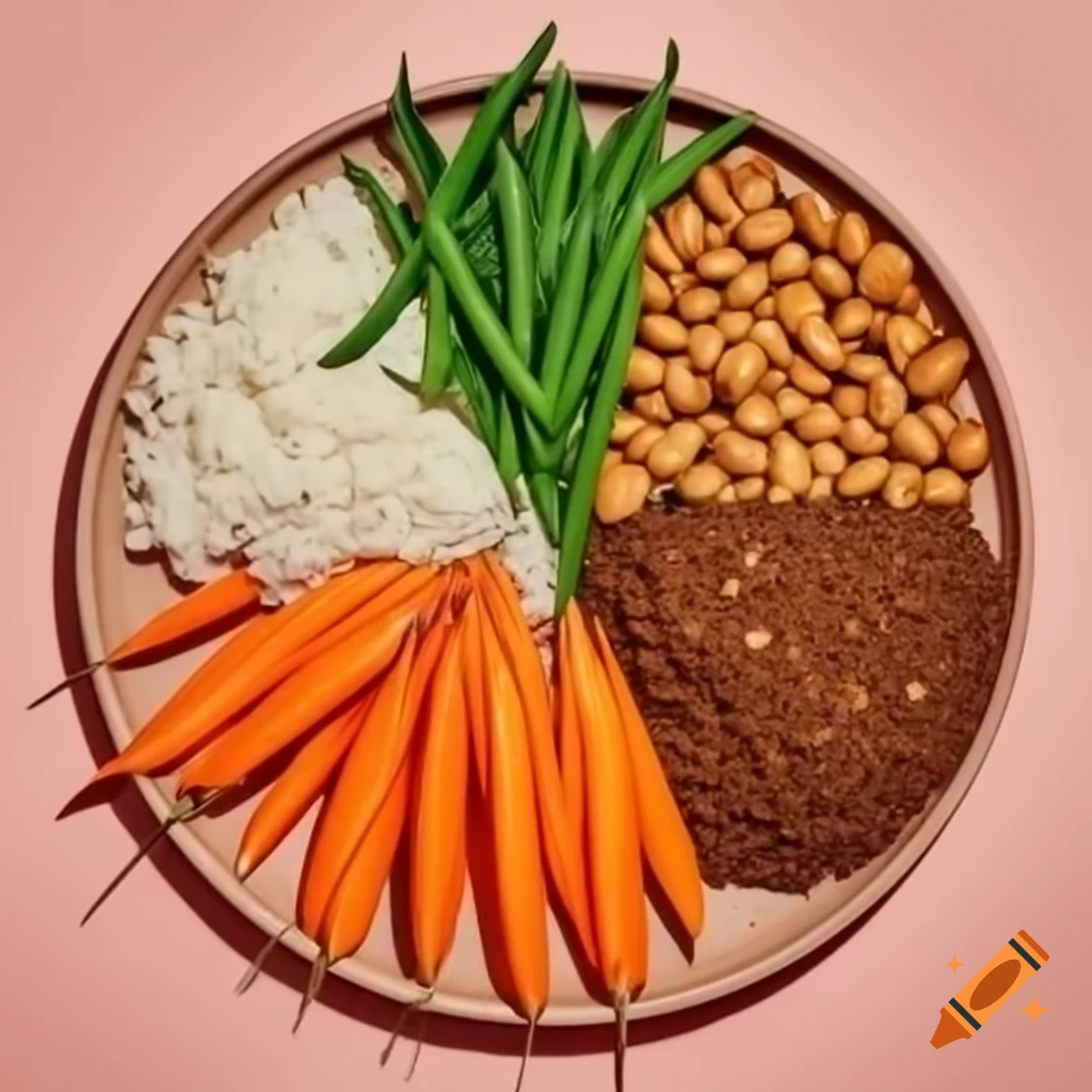 Haute Cuisine Plate Featuring Rice Pilaf Green Beans With Walnuts And 