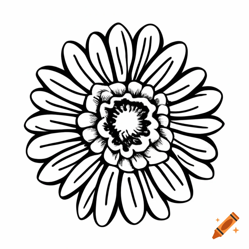 simple-black-and-white-vector-of-canang-flower-for-kids-worksheet-on