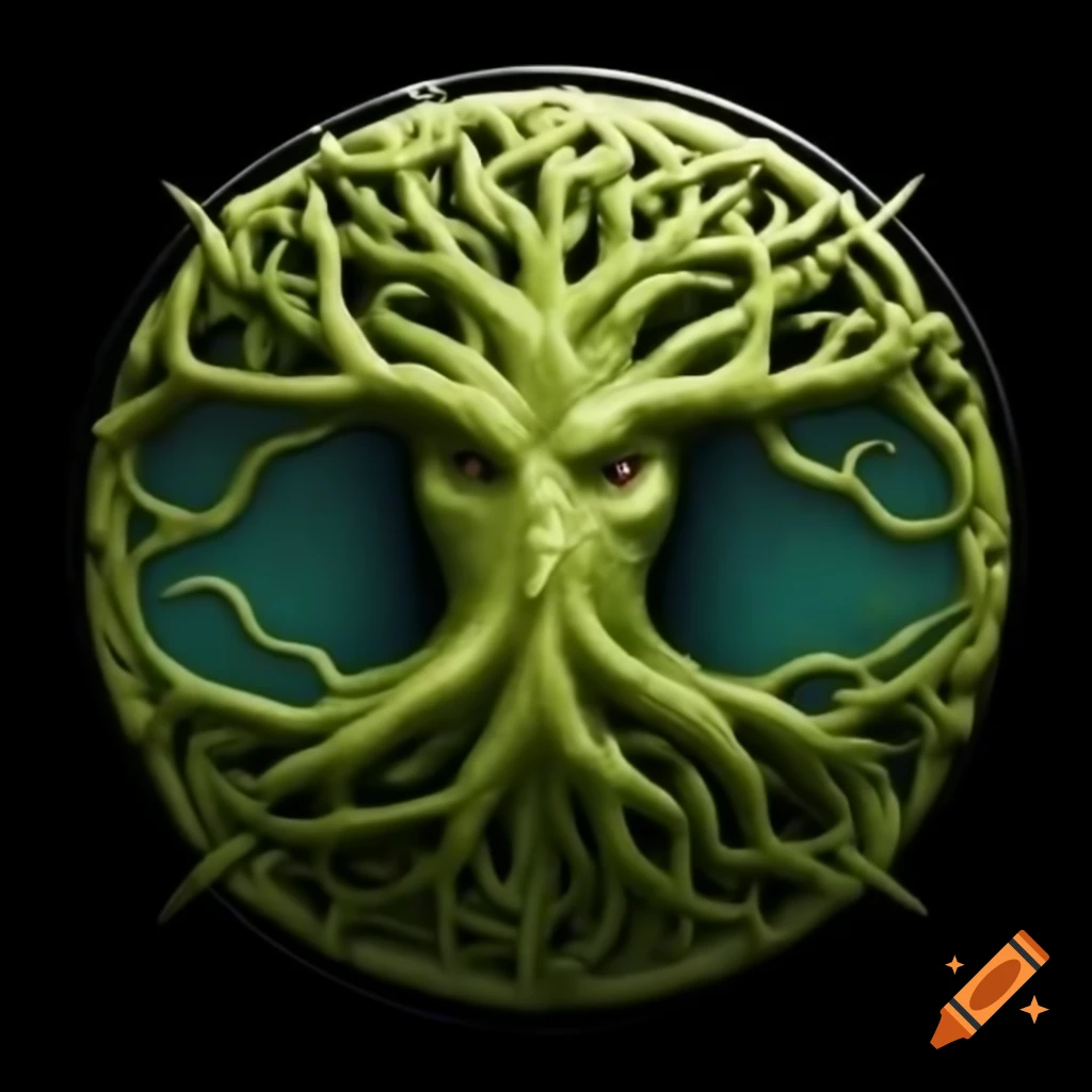 Emblem for swamp hag coven featuring twisted tree