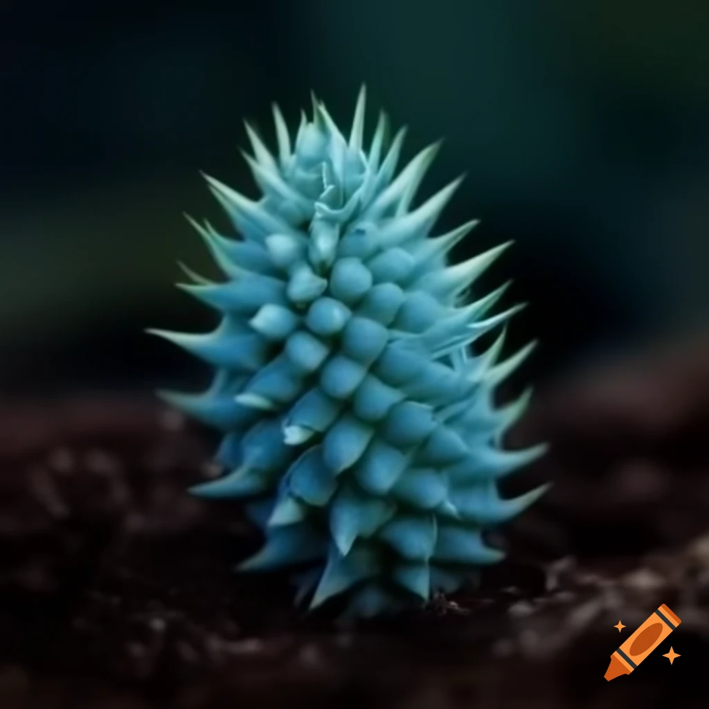 Blue orc-themed plant
