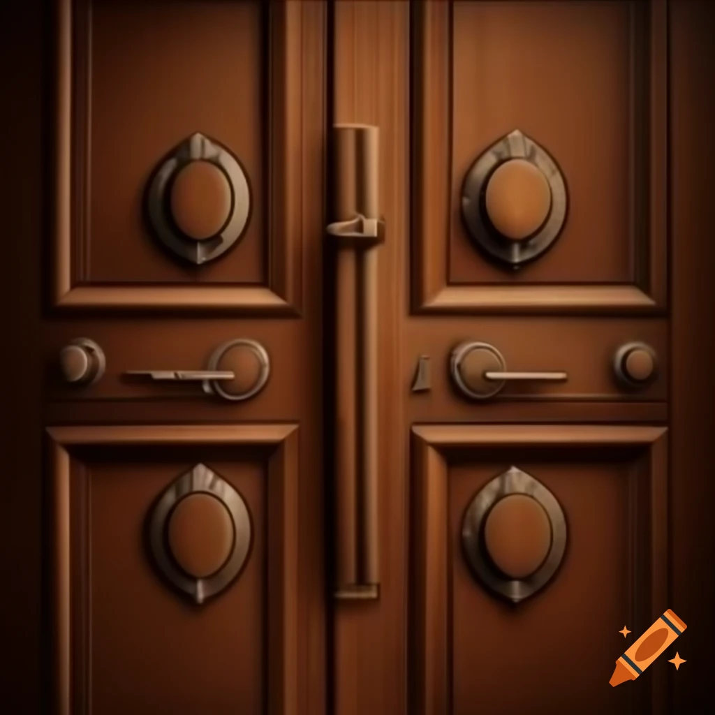 Detailed acacia door texture in high resolution