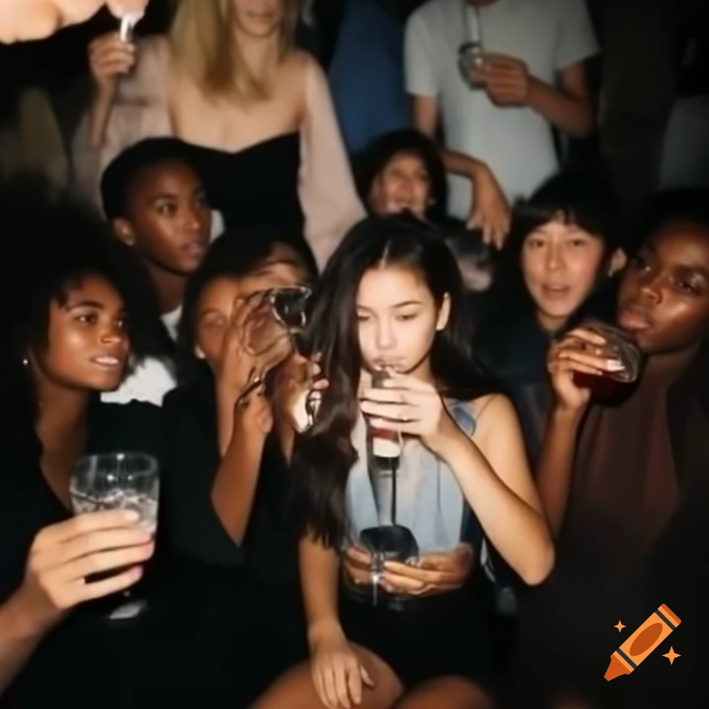 Students socializing and enjoying themselves at a party