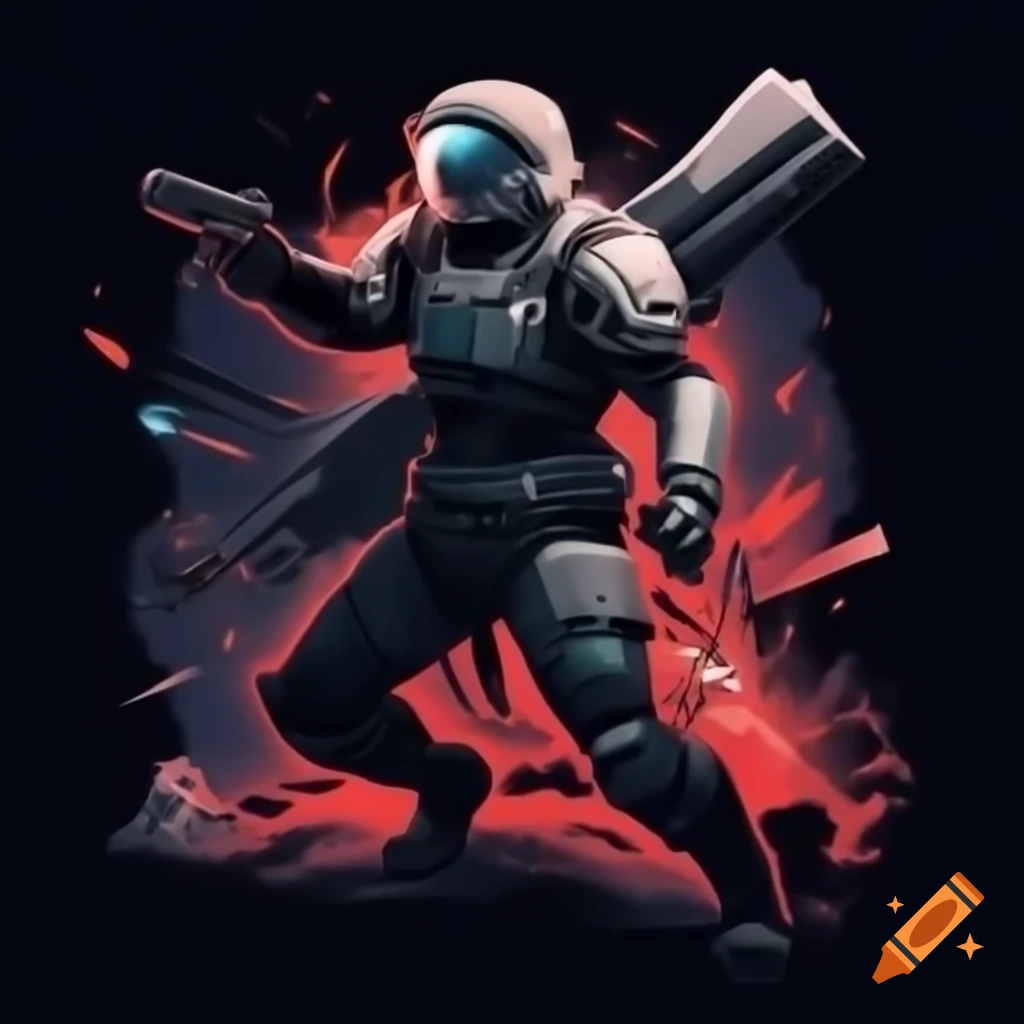 Destiny 2 Exo Titan posing as Iron Man, defeating space pirates in Cosmodrome