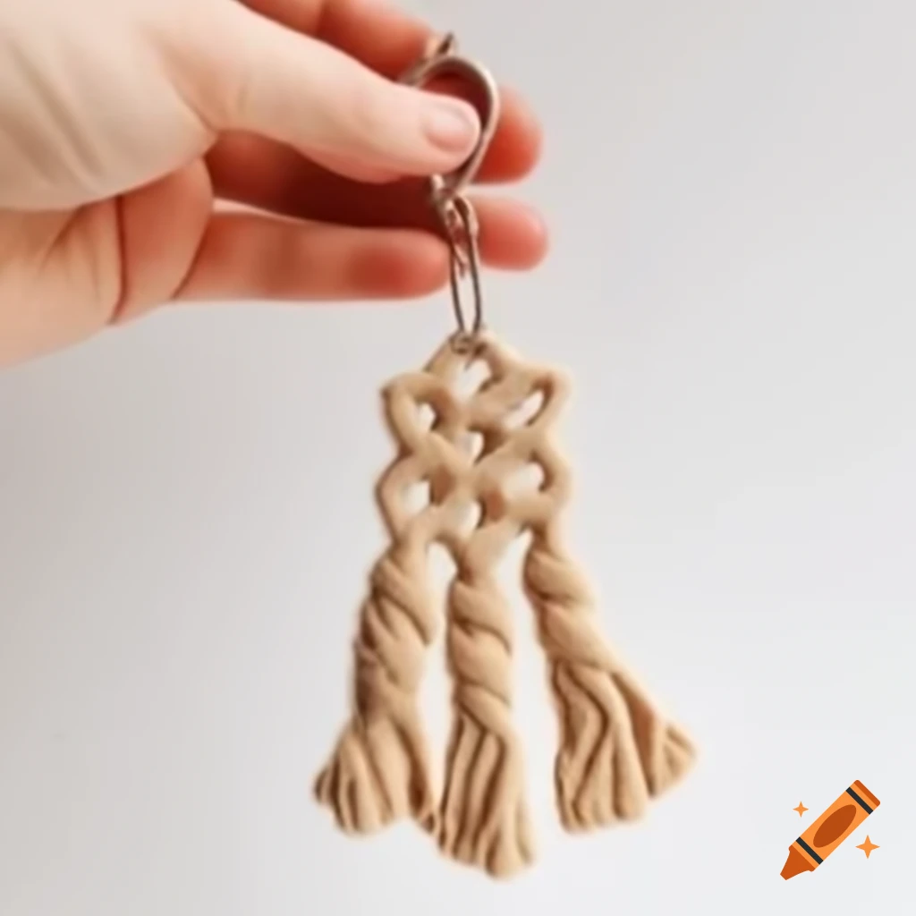 Macrame keychain design