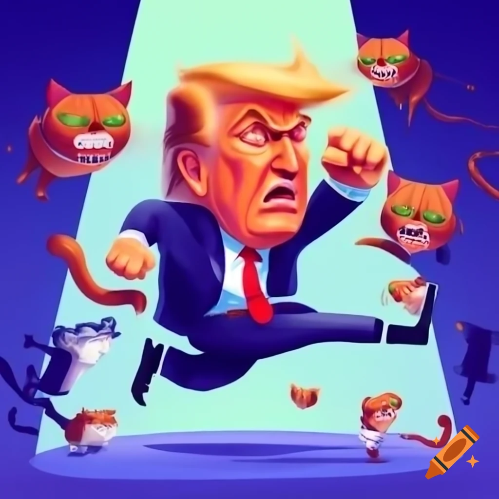 Donald Trump Inside Snowglobe During Snowstorm Humorous Hd Artwork On 