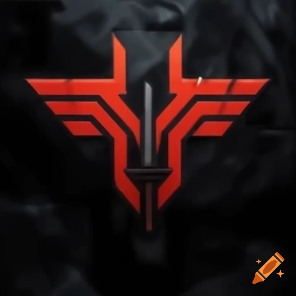 Dystopian war-themed logo design
