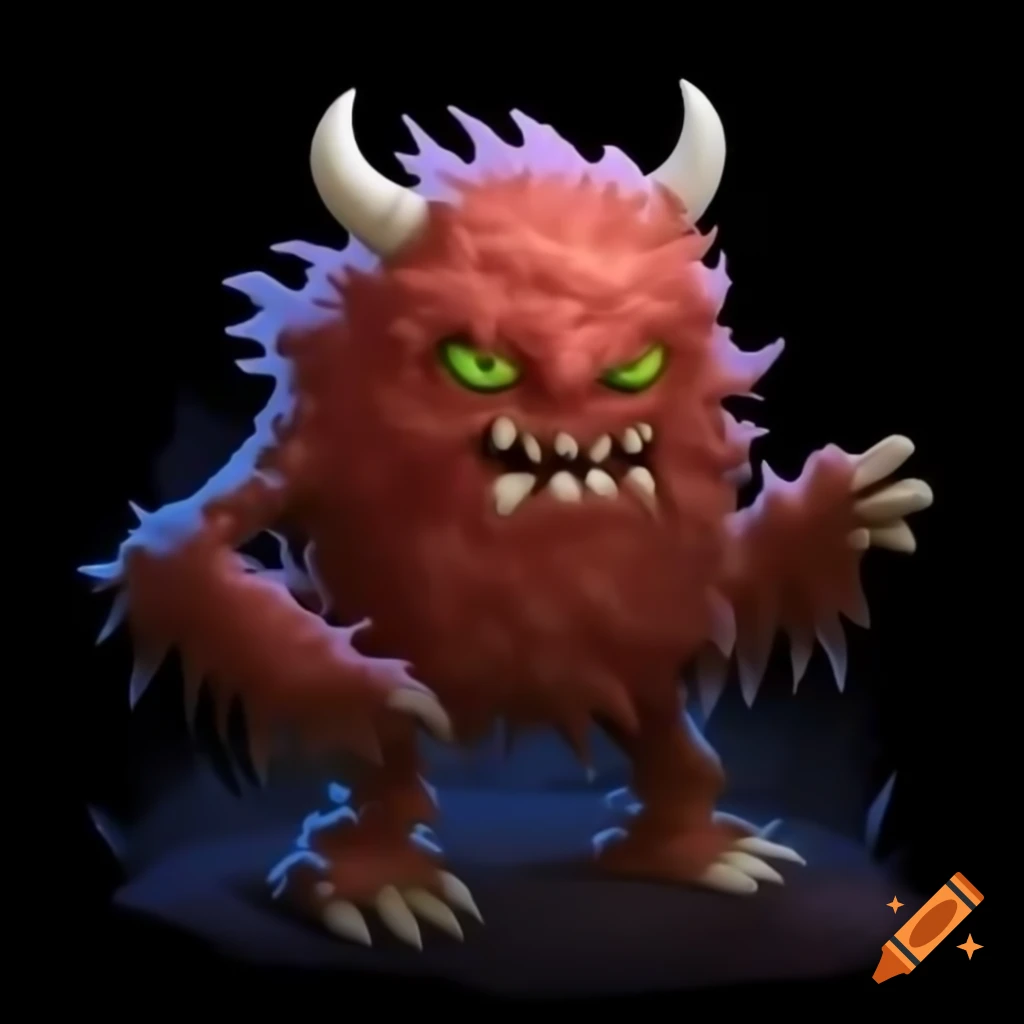 Concept art of a weak monster resembling a curse