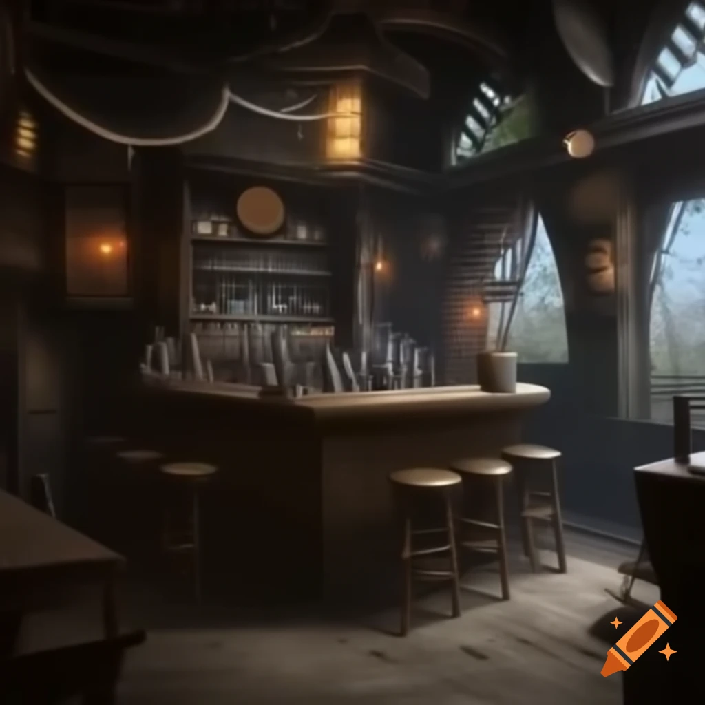 Fantasy-themed tavern interior