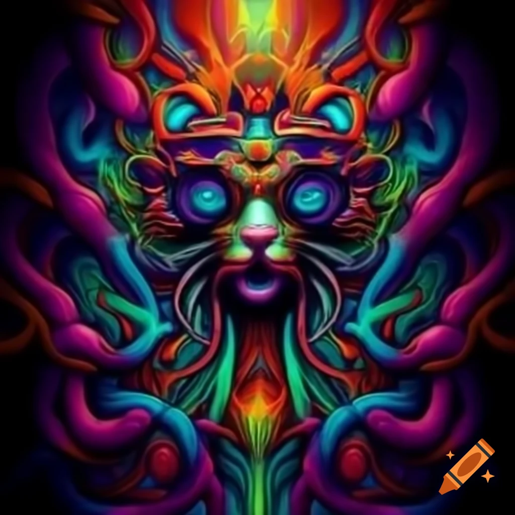 Abstract artwork depicting a prophetic deity