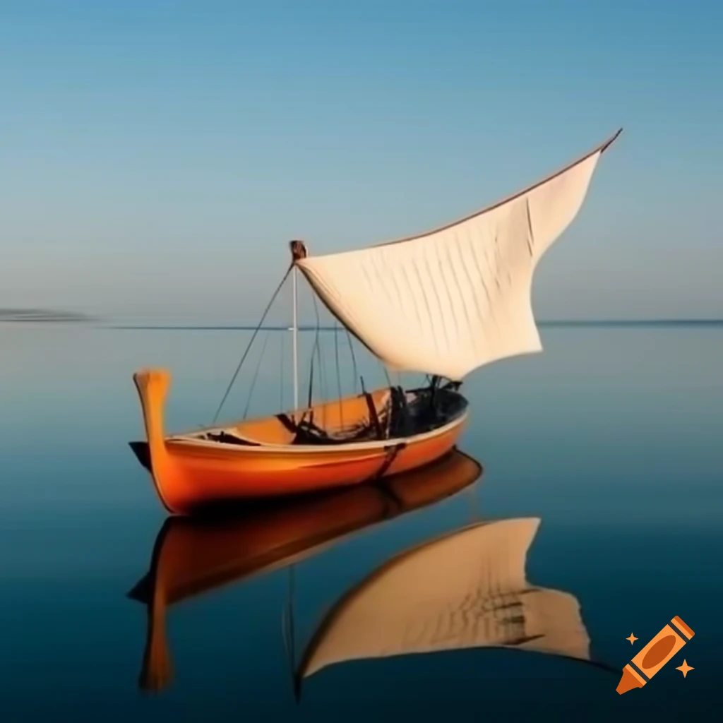Unconventional boat design featuring towels as veils