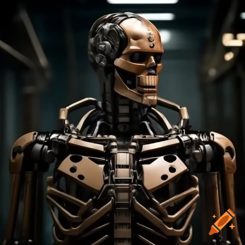 Realistic endoskeleton of the new Terminator