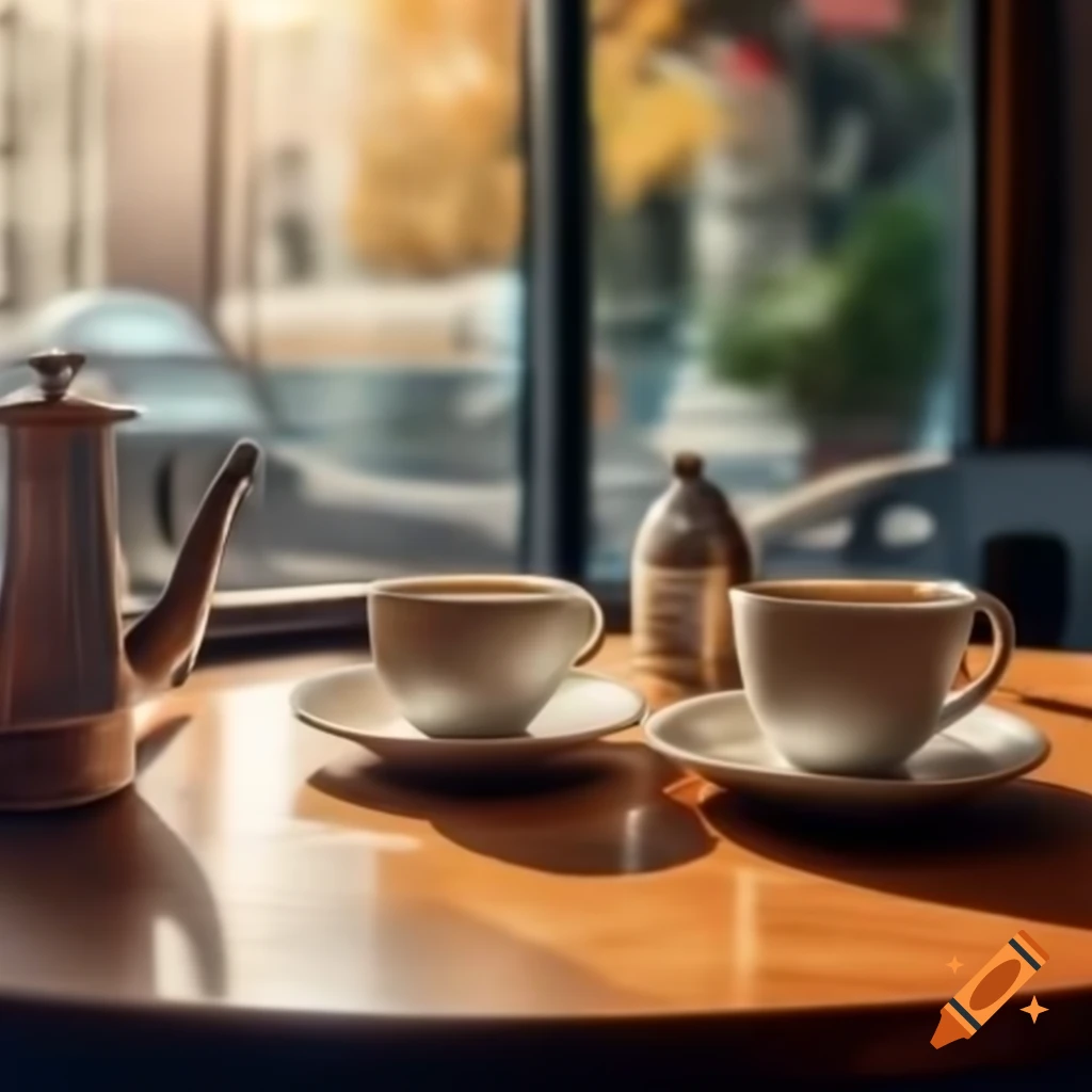 Cafe poster featuring tea with appealing design