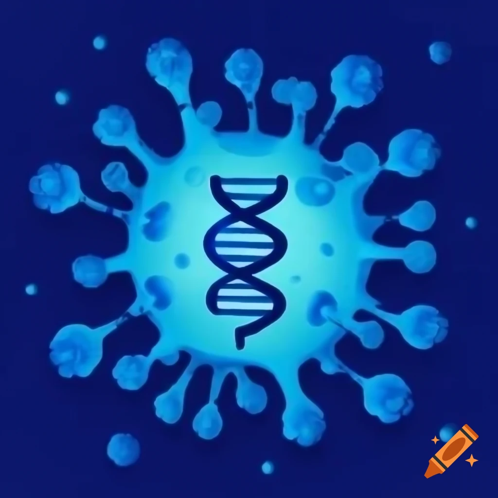 Virus DNA therapy mass spectrometry logo