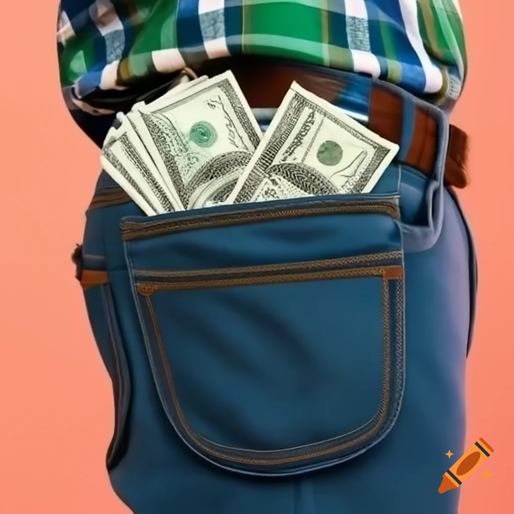 Money held in pockets