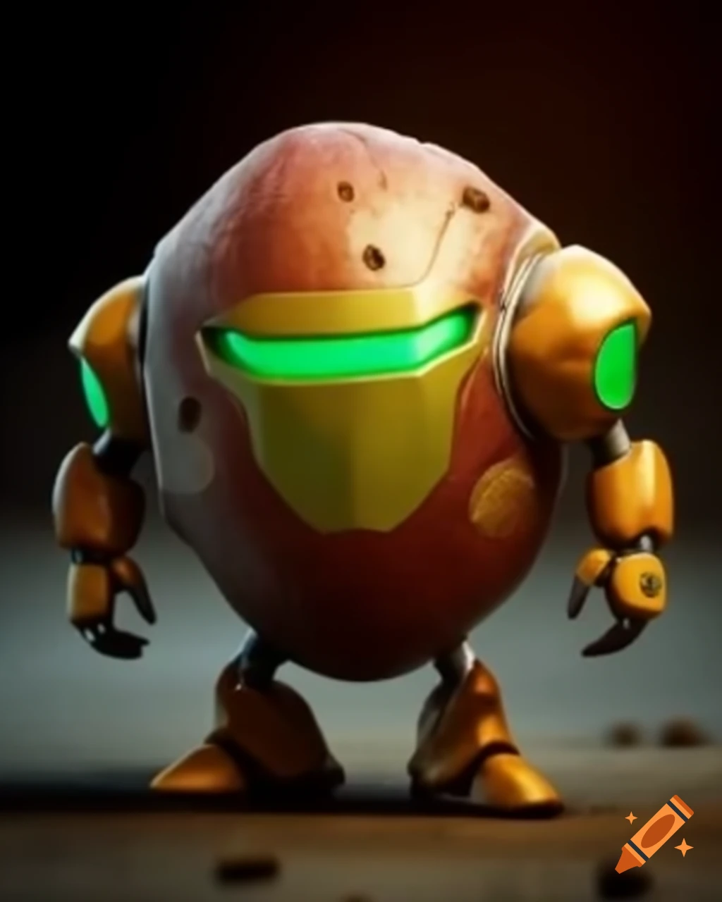 Character potato in Metroid Samus suit