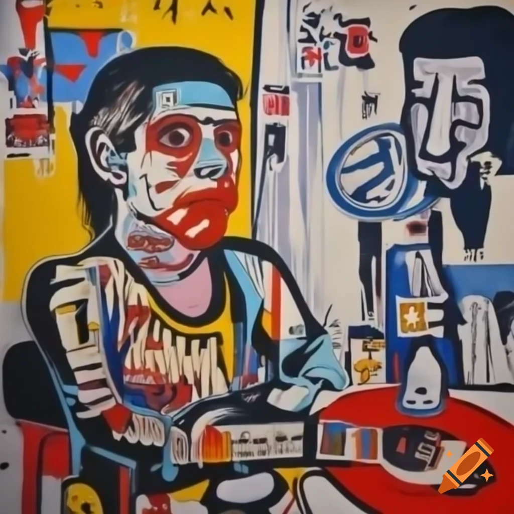 Fresco artwork by Jean-Michel Basquiat