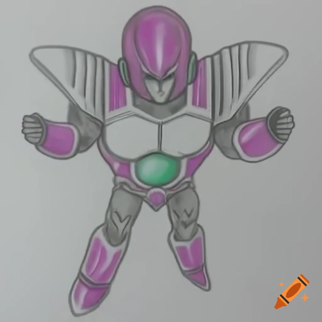 Fusion character combining Dragon Ball and Transformers elements