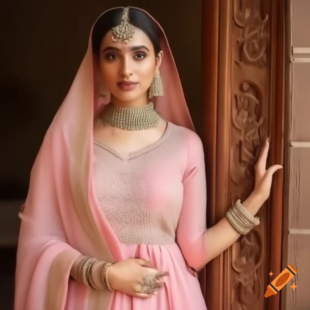 Elegant Indian Woman In Churidar With Intricate Embroidery On Craiyon elegant-indian-woman-in-churidar-with-intricate-embroidery-on-craiyon