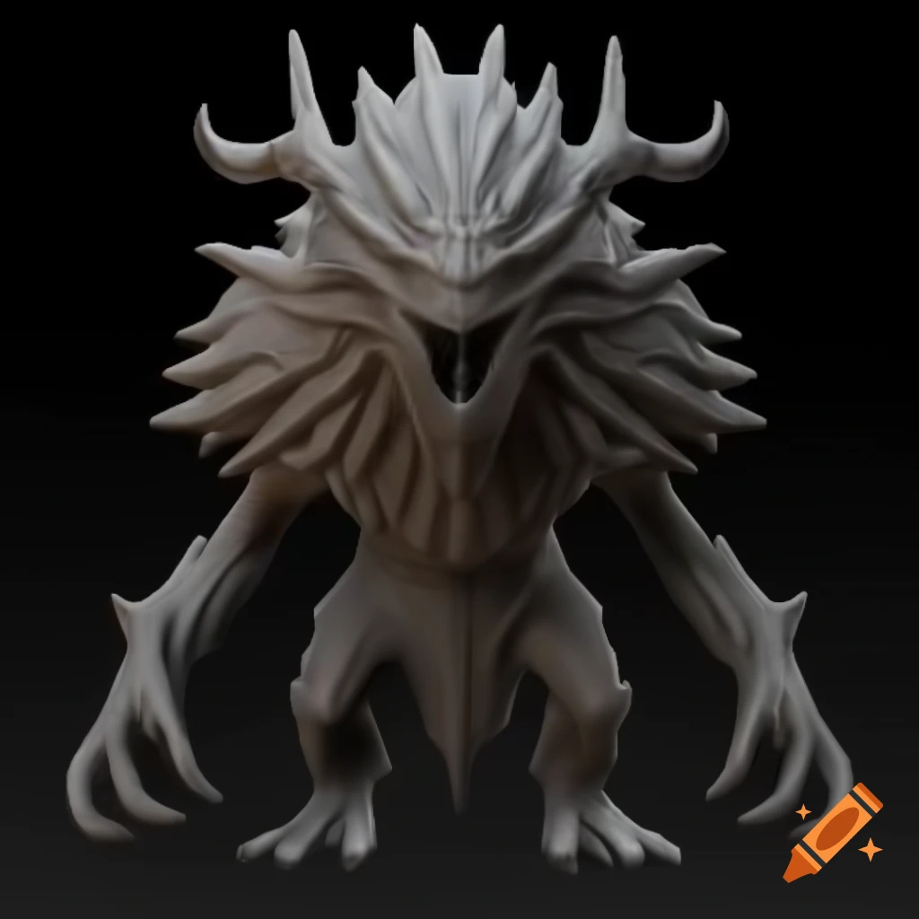 3D model of a Dark Souls monster