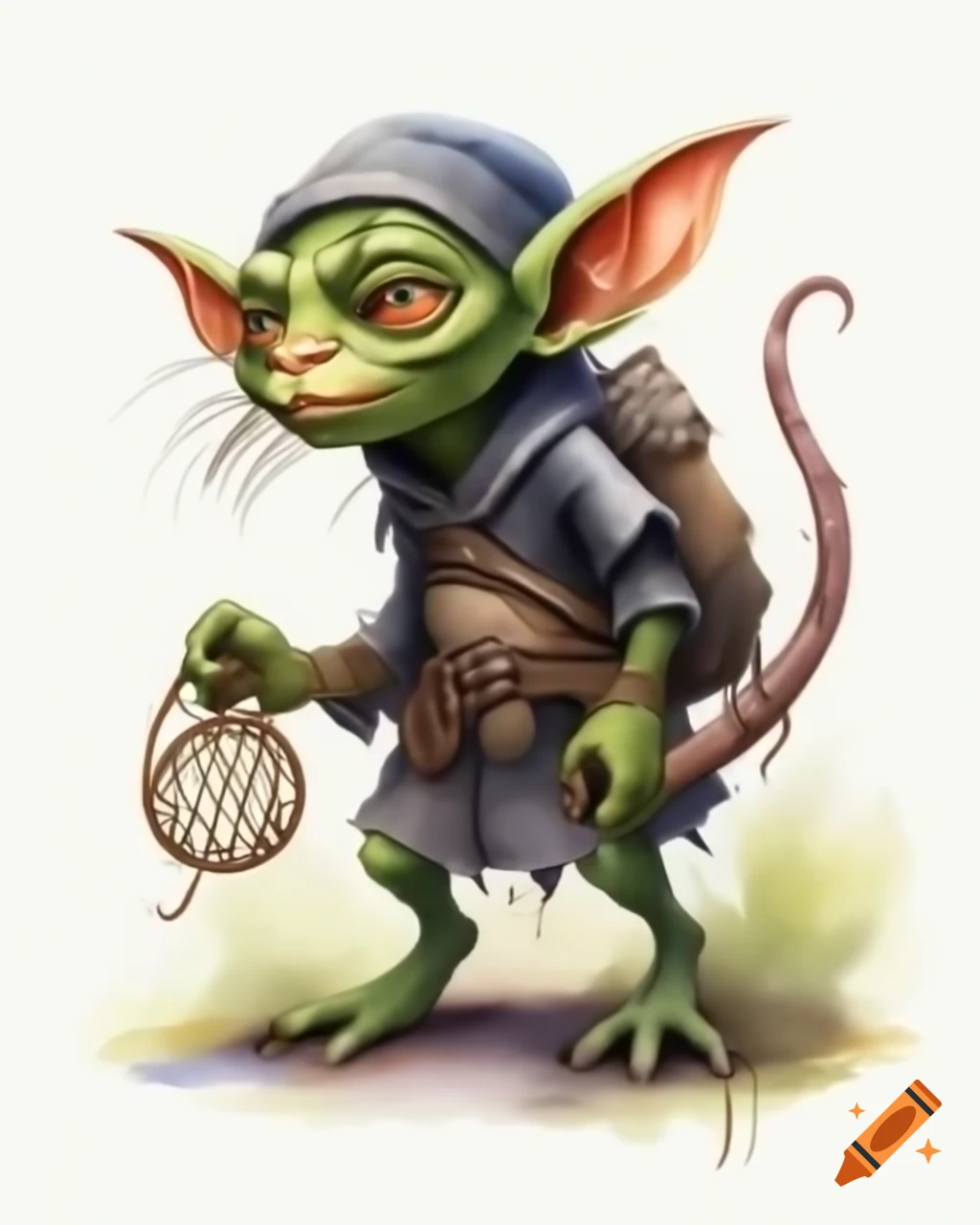 Goblin character designed as a rat catcher