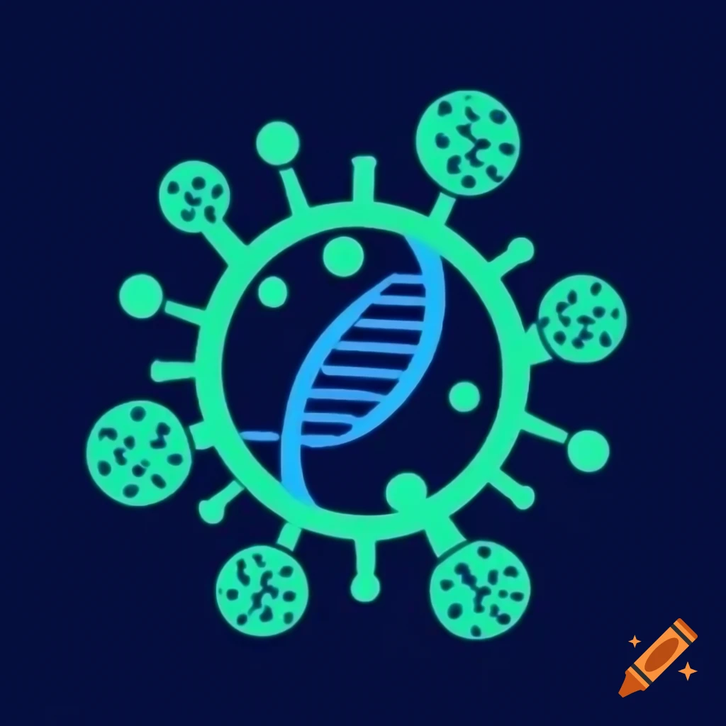 Logo for virus DNA therapy and mass spectrometry