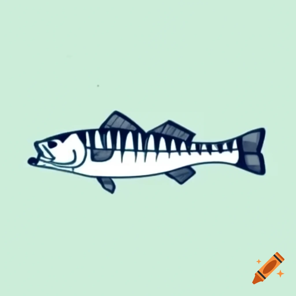 Striped bass illustration