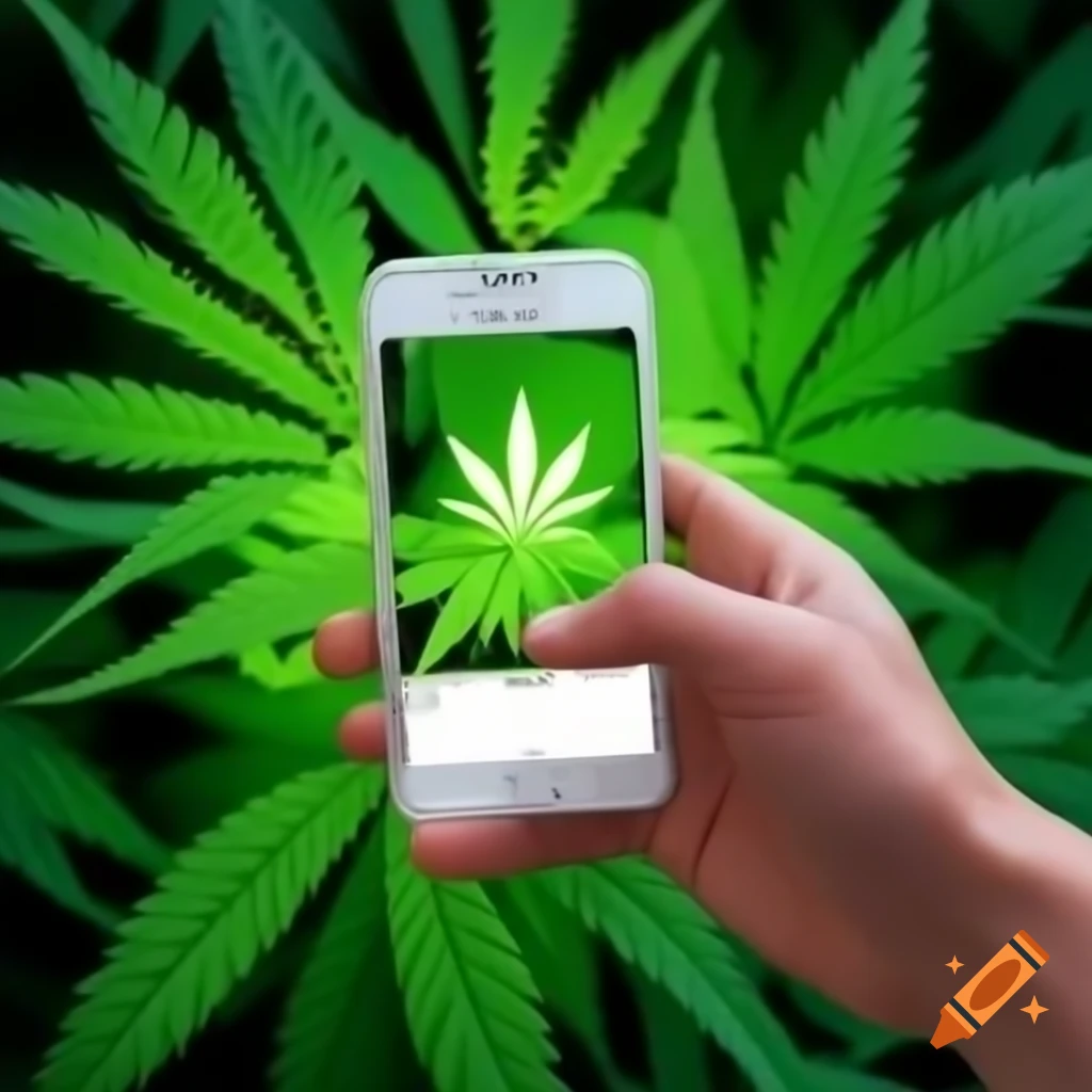 Mobile phone displaying Doctor Homegrow Cannabis Doctor app on screen