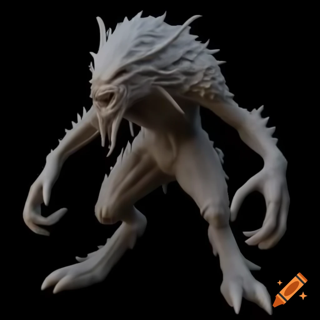 3D model of a furry monster from Dark Souls