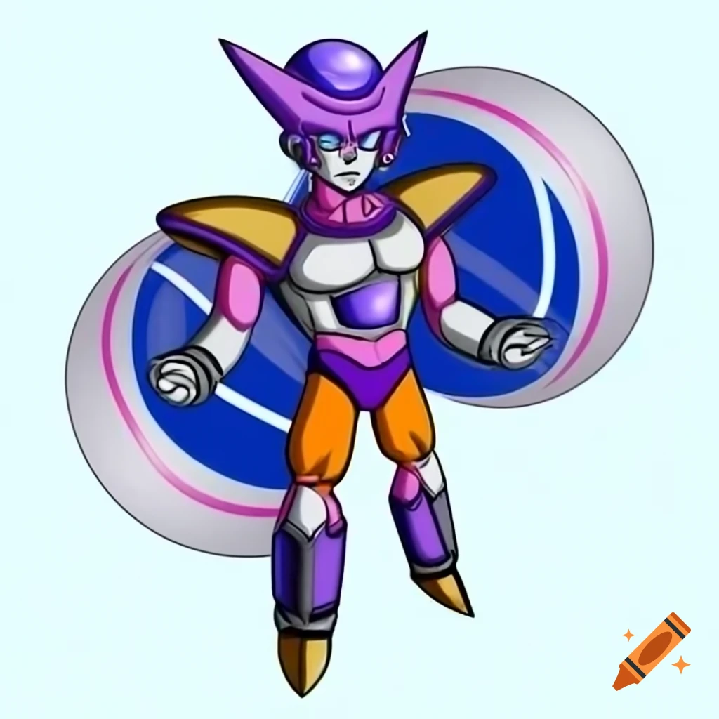 Fusion character inspired by Dragon Ball and Thundercracker from Transformers