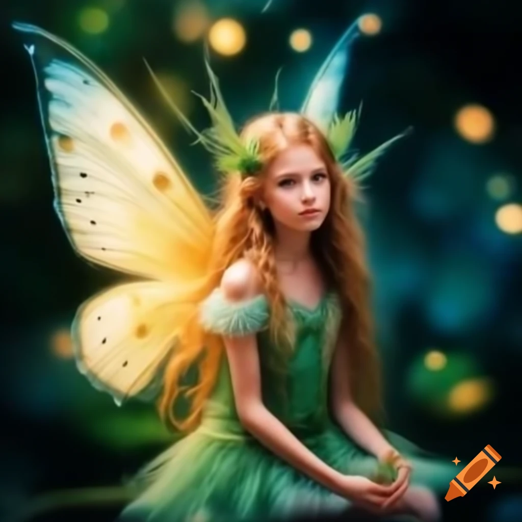 Photorealistic depiction of a fairy
