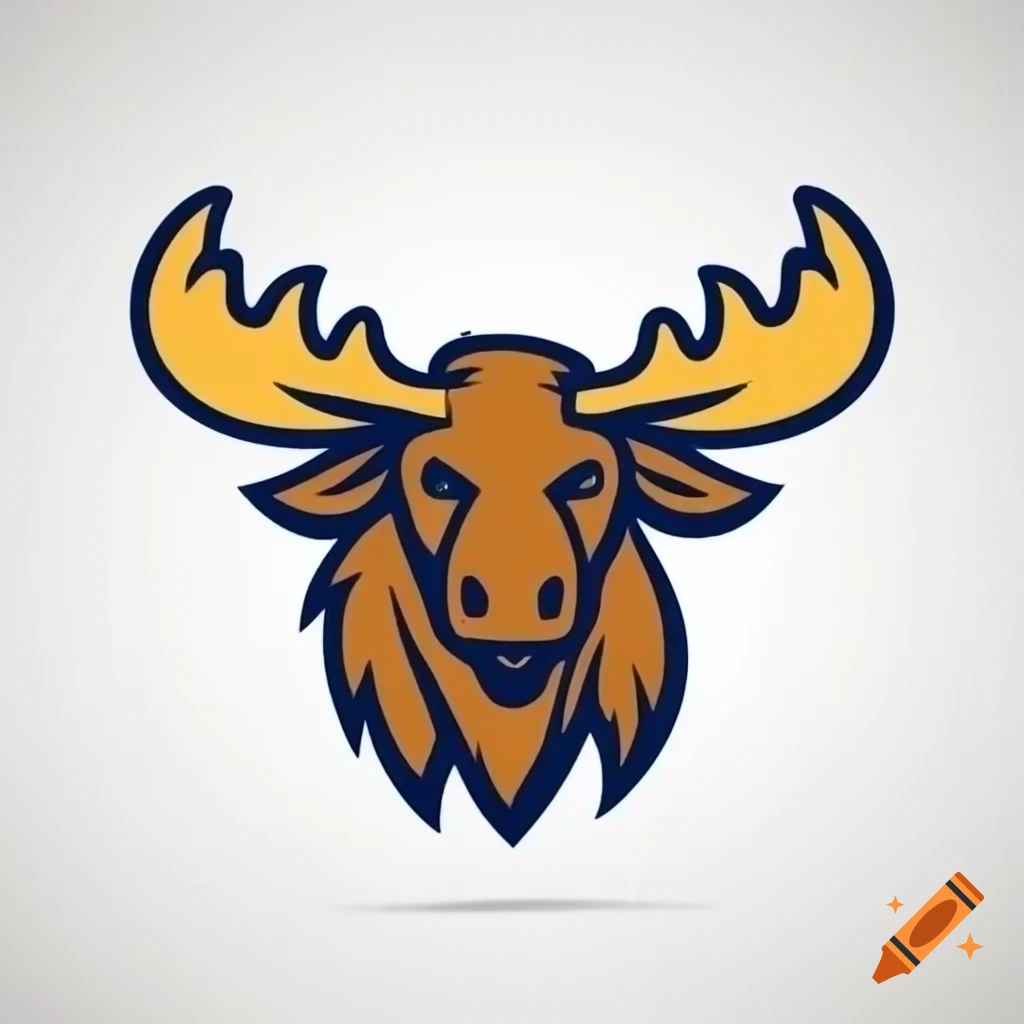 Logo design for Maine team Muddy Maniacs featuring a moose
