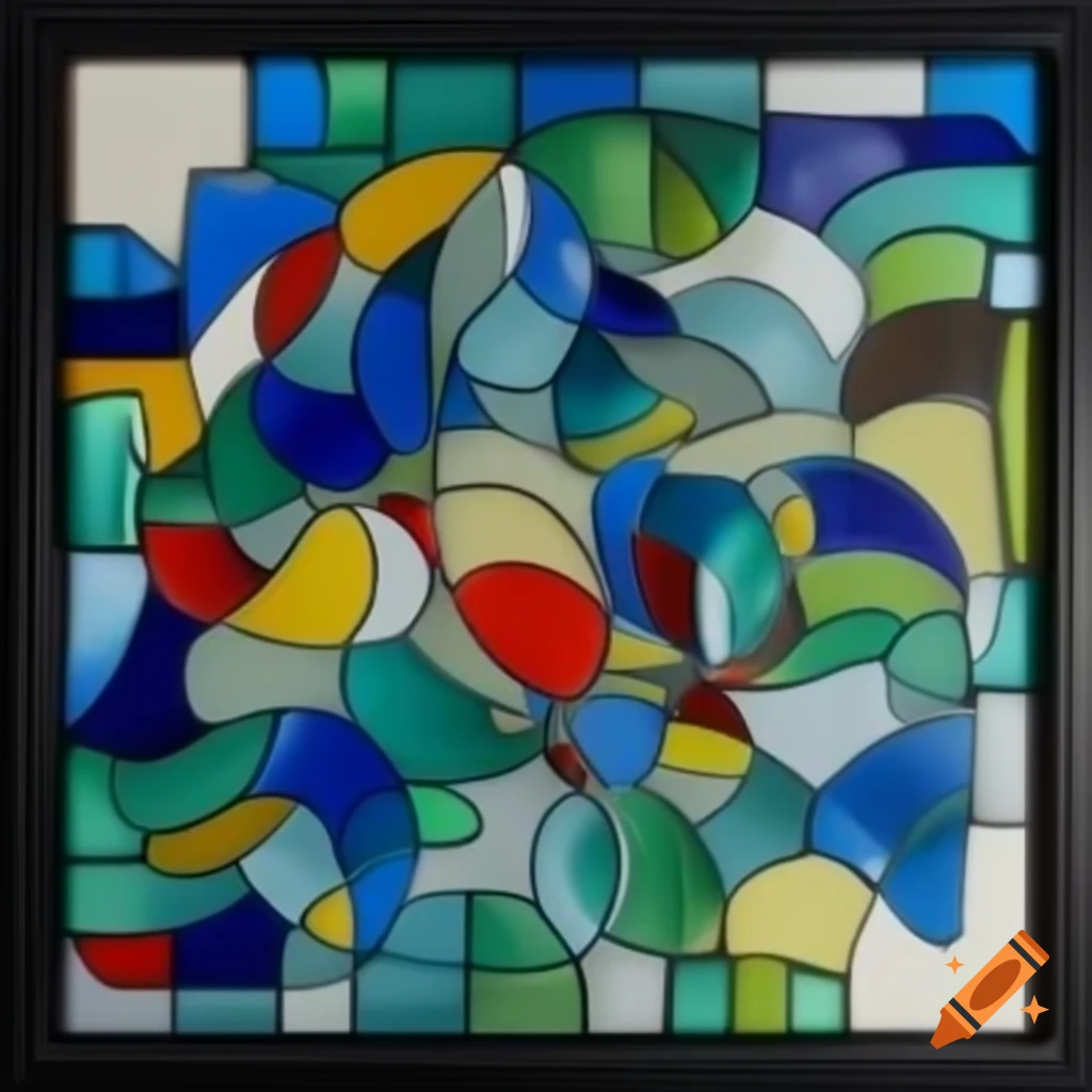 Abstract glass artwork representing imagination and creativity on Craiyon