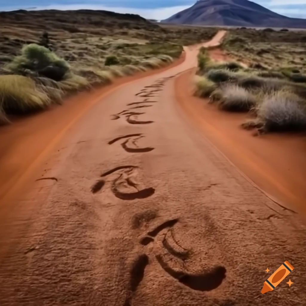 Winding path representing ancient indigenous knowledge and stories