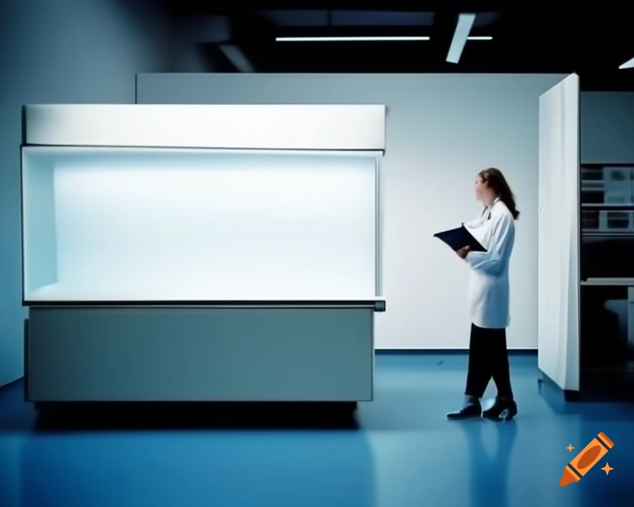 Modern laboratory featuring APEX-2 fume cupboard with female scientist