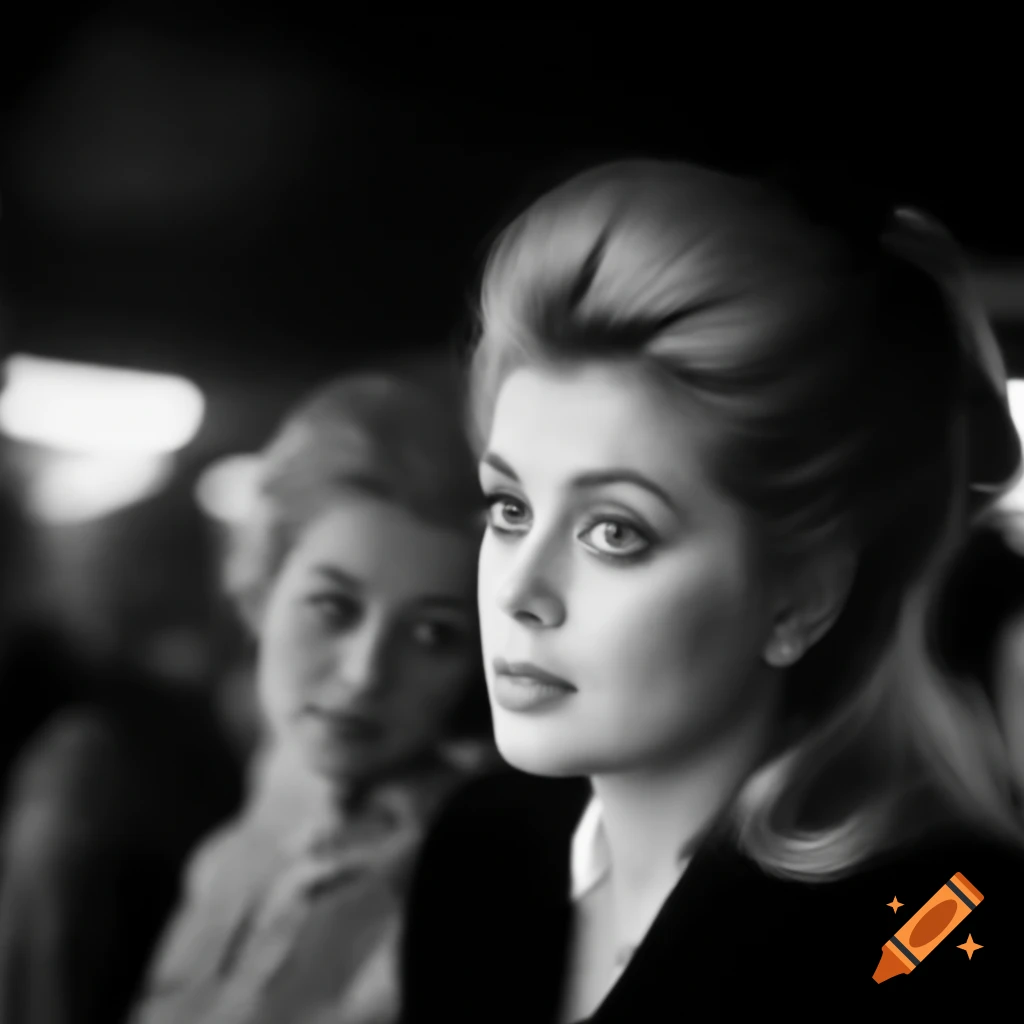 Candid Shot Of A Beautiful European Actress From 1964 With Porcelain 