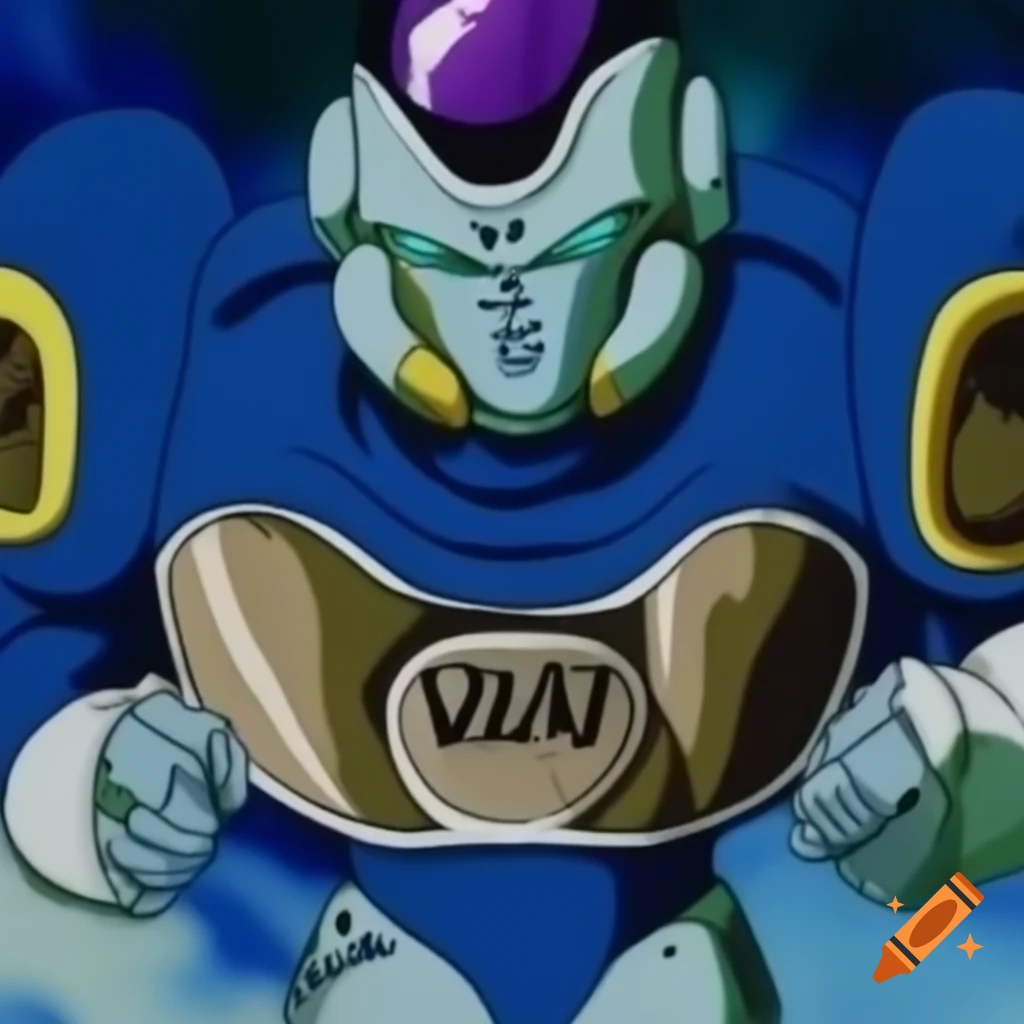Fusion character combining Dragon Ball and Transformers elements