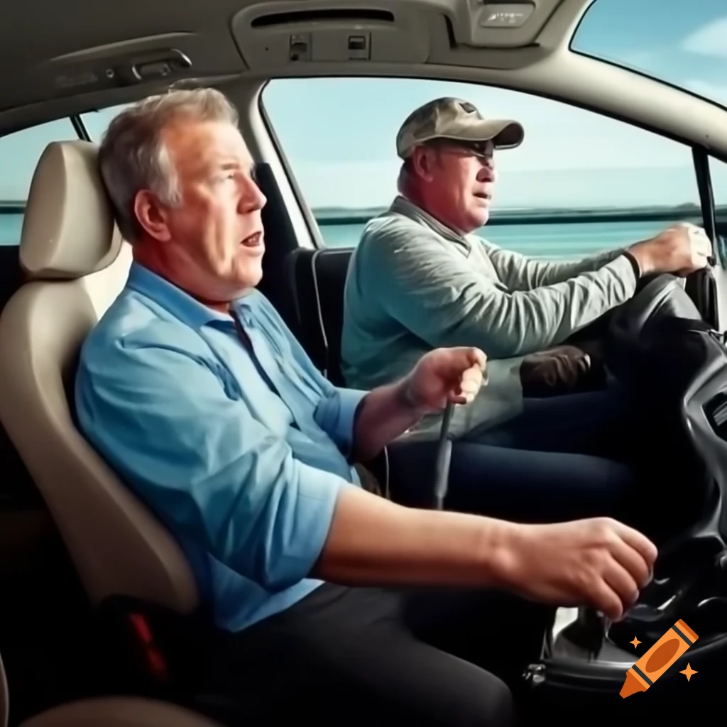Jeremy Clarkson fishing from a Ford Fiesta
